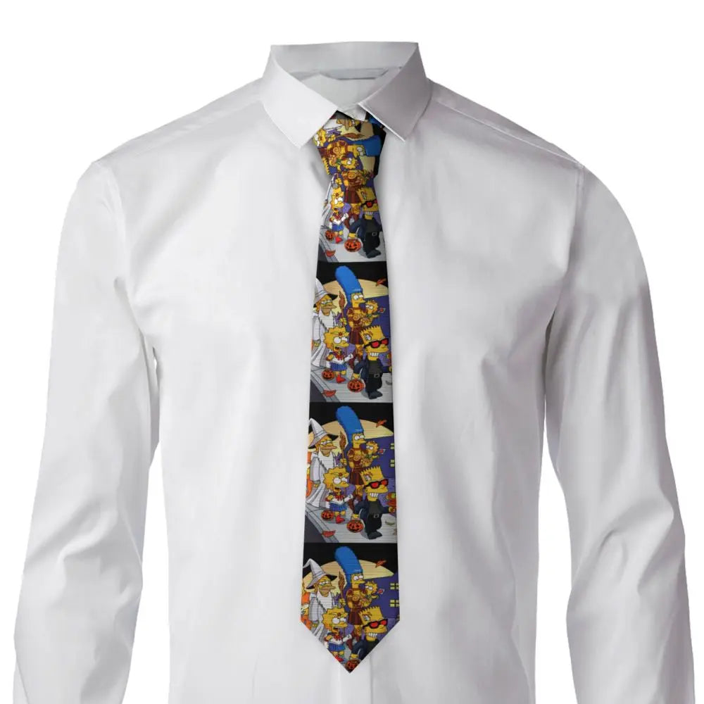 Personalized The S-Simpsones Homer Neck Ties Men Formal Silk Wedding Neckties