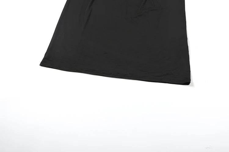 Weird Puss Waistless Chic Dress Women  Metal Trim Sleeveless O-Neck Skinny Elegant Summer Hipster Prom Party Vacation Vestidos