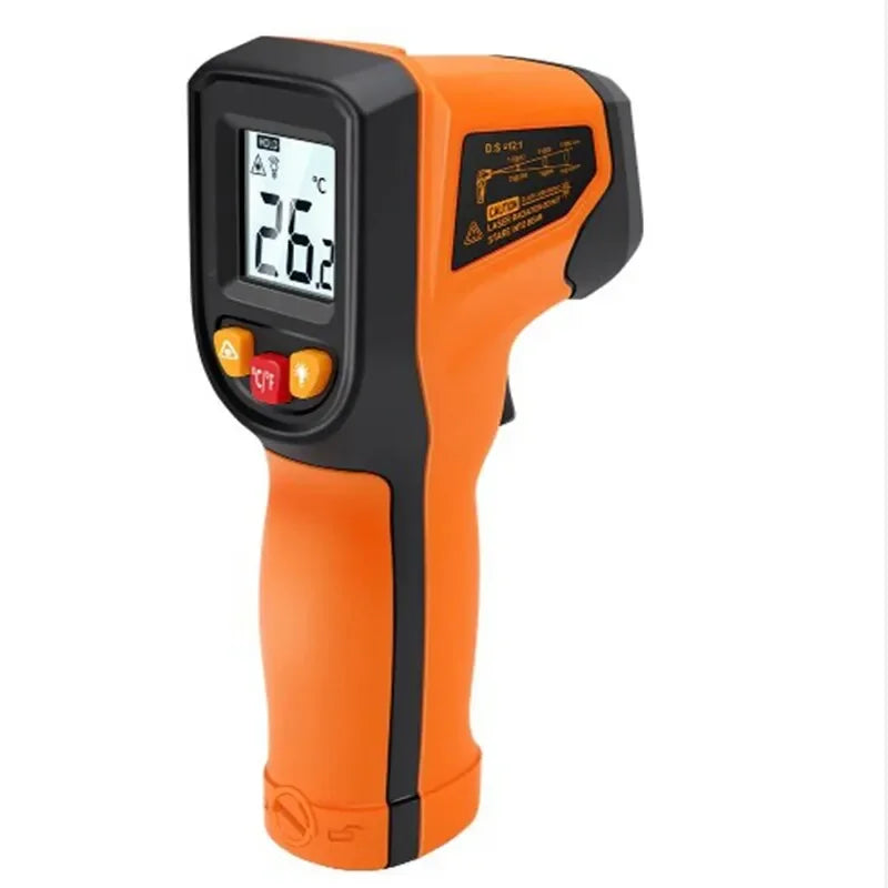 Non-contact Digital Infrared Thermometer Laser Thermograph for Kitchen Baking Water Oil - Industrial Temperature Measuring Tool