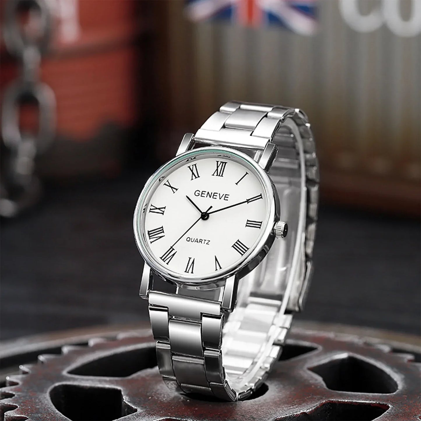 Men Watches Reloj Hombre Fashion Retro Casual Business Quartz Watch for Men Steel Band Roman Number Dial Wristwatches Montres