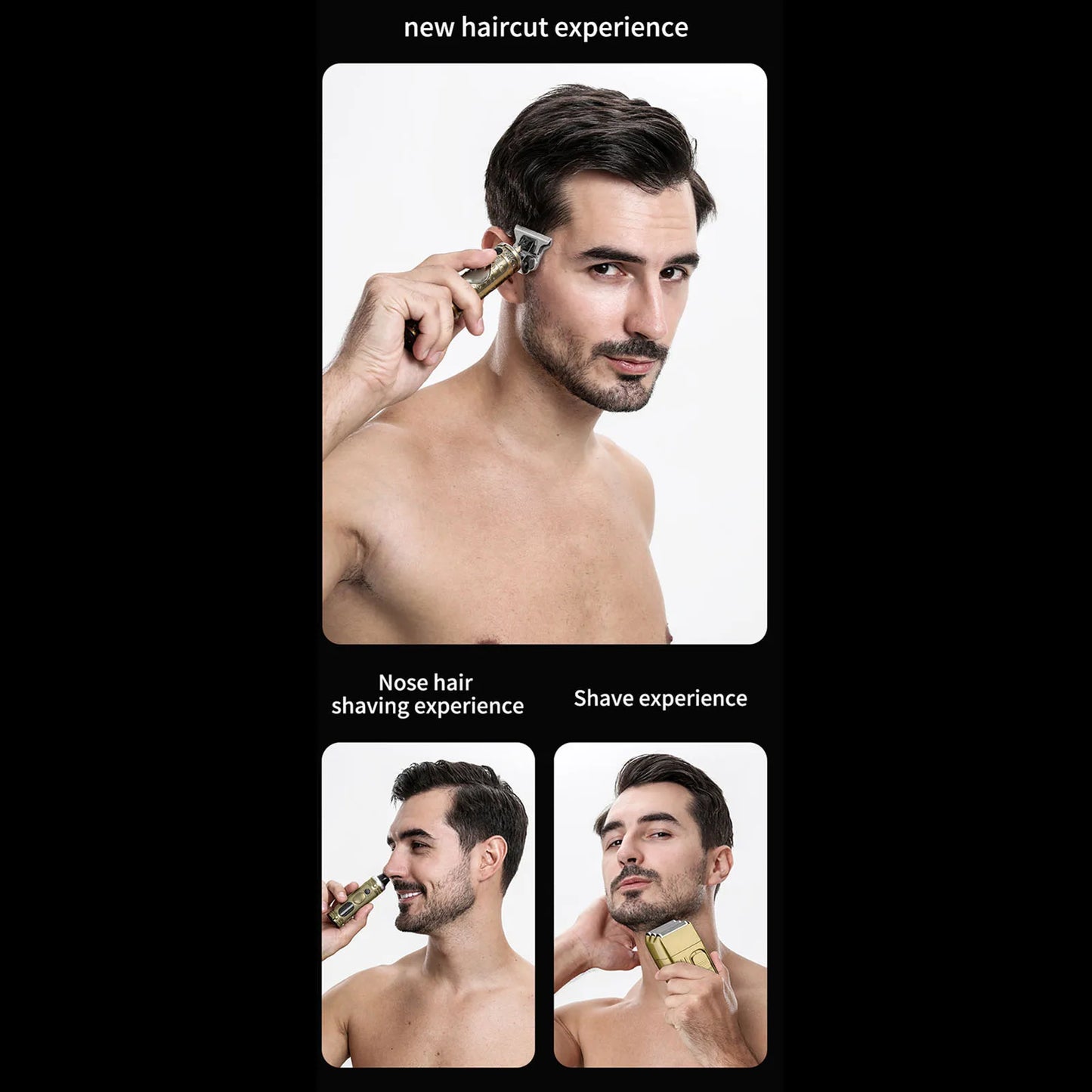 Rechargeable Hair Clippers Cordless Hair Trimmer Electric Haircut Kit for Beginners Salon Barbers Hair Trimming Styling Grooming