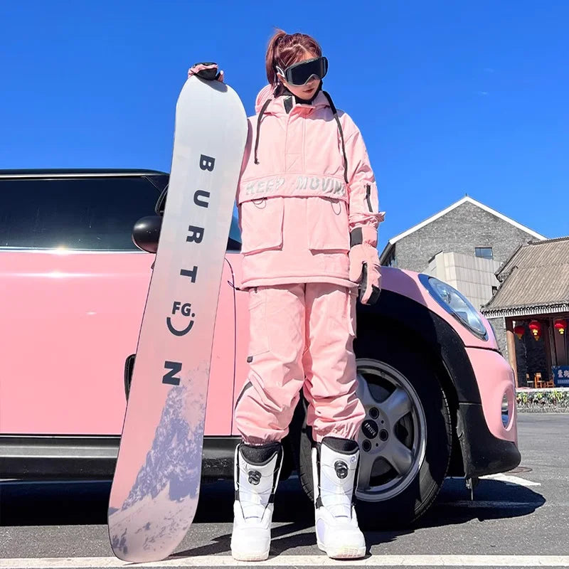 Ski Suit Set for Men and Women Windproof, Waterproof, Warm Jacket and Pants Complete Set of Snowboarding Gear High Quality