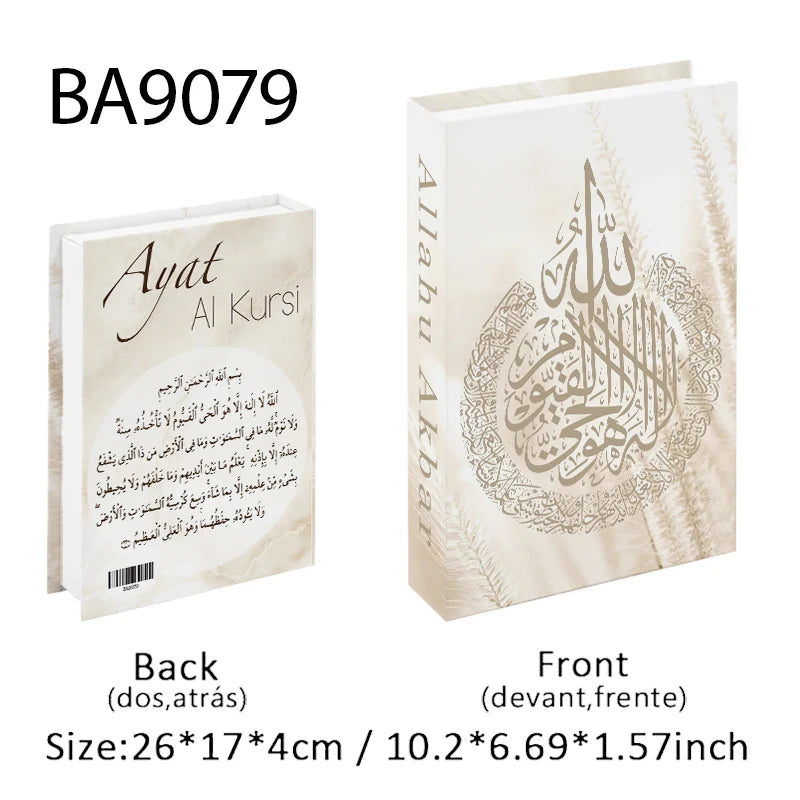 Islamic Fake Book Storage Box Luxury Decorative Books Kaaba Mosque Muslims Moroccan Coffee Table Home Bedroom Ramadan Decor 2026
