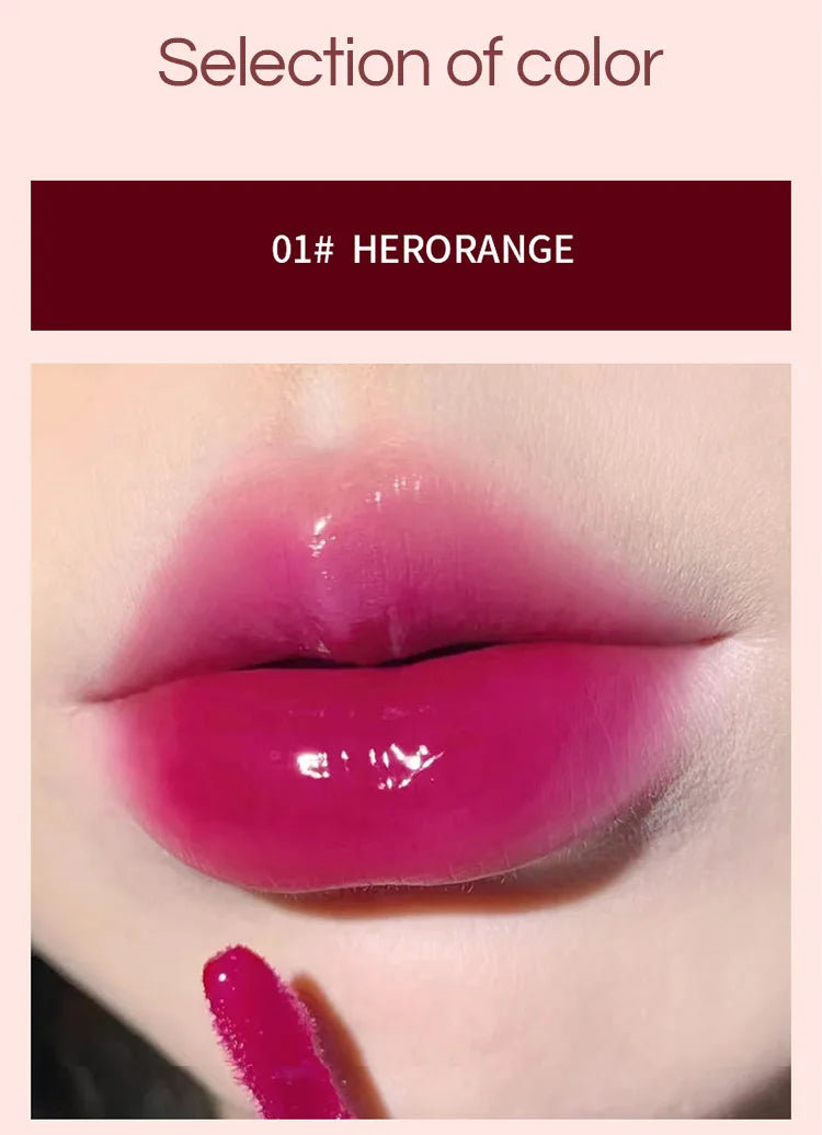 Moisturizing Plump Lips Mirror Effect Lip Color Non Greasy Texture Liquid Lip Pigment Not Easy To Stick Lightly Lip Glaze