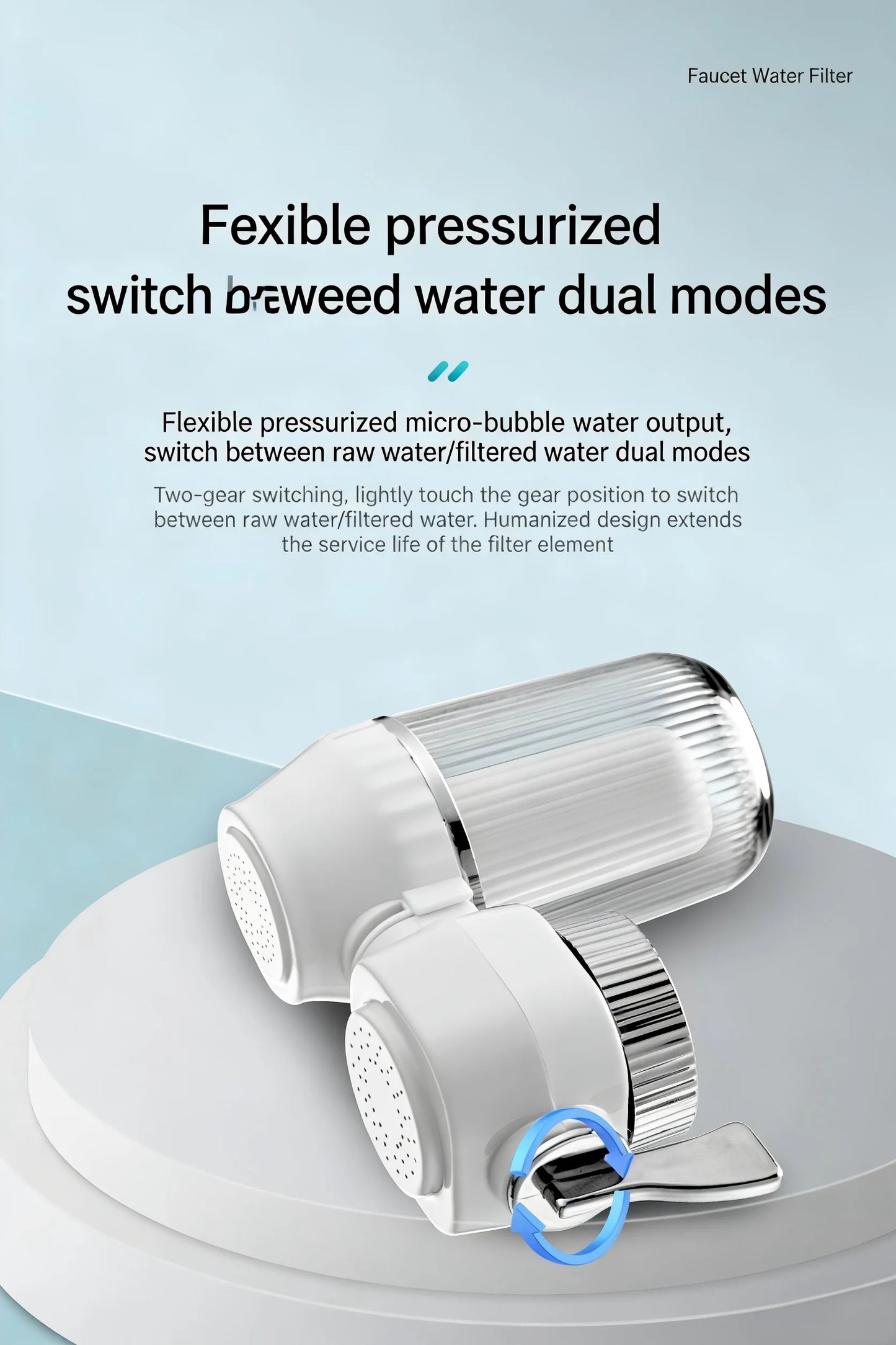 Faucet Tap Water Filter Purifier Removable Washable Filter Small Physical Filtering For Home Kictchen