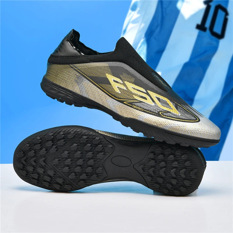 New Men Football Boots Sports Shoes Soccer Shoes High-quality Ultralight High Ankle Breathable Futsal Non-Slip Outdoor Match
