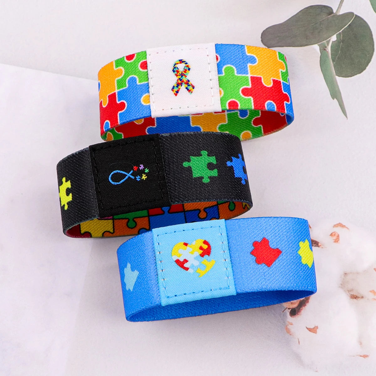 Autism Awareness Bracelet For Women Men Armband Sport Wristband Elastic Bangle Bracelets Accessories Doctor Nurse Gifts
