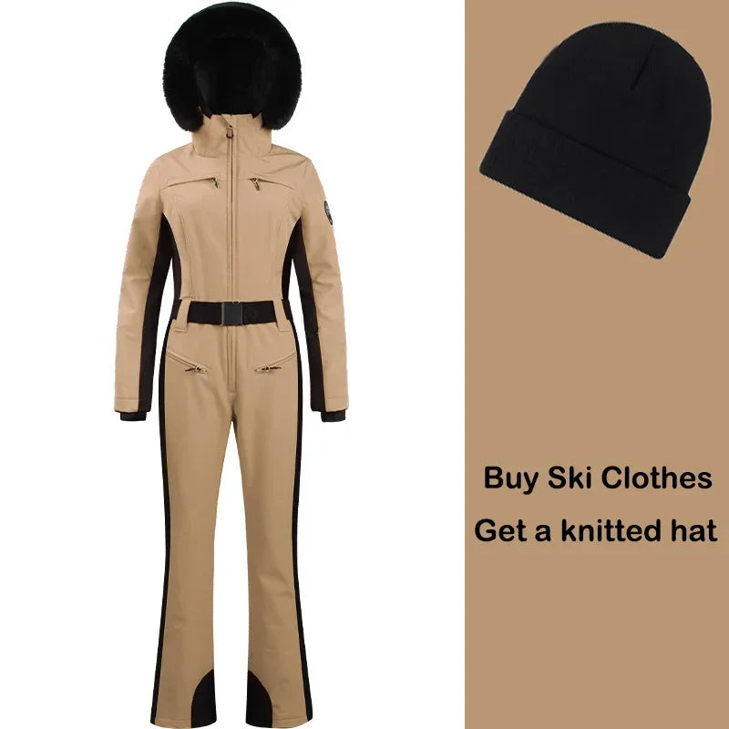 Skiing Suites 2025 Winter Snowboard Wear Outdoor Sports Overalls New 1PS Warm Female Ski Clothing Windproof Waterproof Jumpsuits