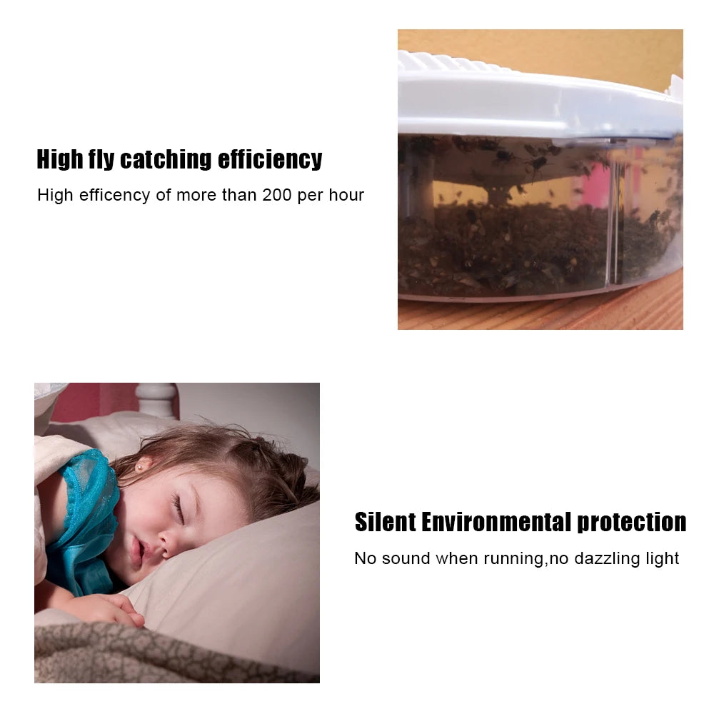 USB Indoor Outdoor Fly Trap Insect Pest Catcher Automatic Flycatcher Pest Reject Control Repeller Electric Pest Killer