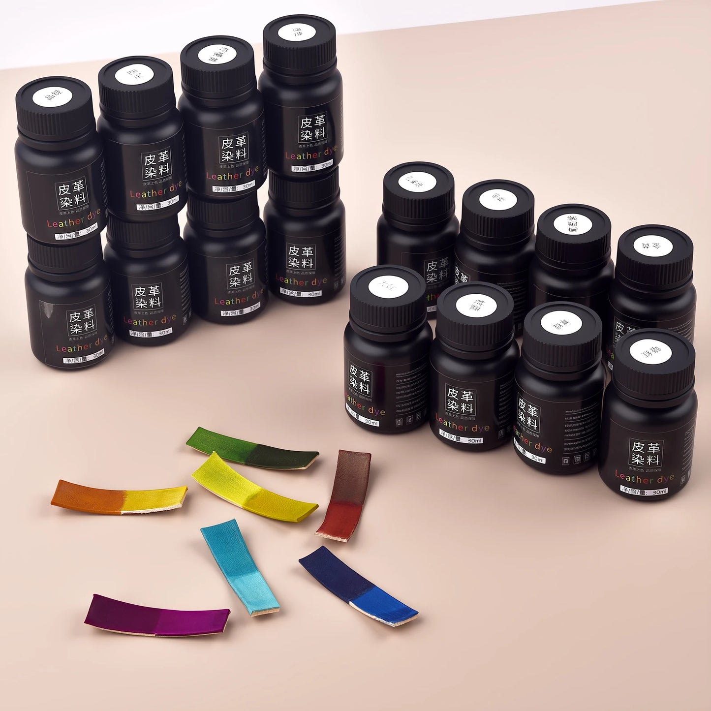 30ml Leather Dye Color Paint Handmade Leather Goods Carving Material Color Changing Dye Adjustable Diluted Alcohol Leather Dye
