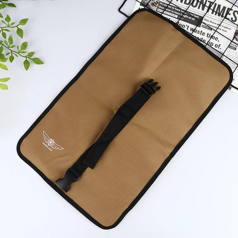 Pouch Bag for Tools; Made from Oxford Cloth; Convenient Roll-Up Design; Fits Wrench, Spanner, Hammer and More