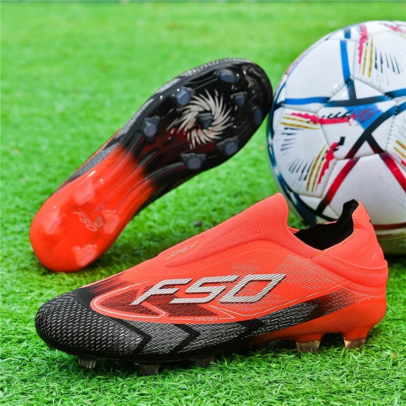 New Men Football Boots Sports Shoes Soccer Shoes High-quality Ultralight High Ankle Breathable Futsal Non-Slip Outdoor Match