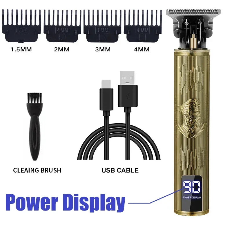 Electric Hair Cutting Machine Vintage T9 Clipper Hair Rechargeable Man Shaver Trimmer For Men's Barber Professional New Hot Sale