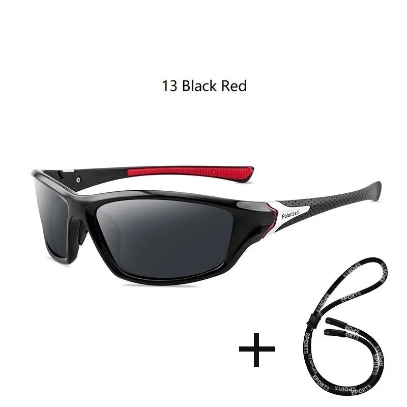 Men's Polarized Fishing Sunglasses With Glasses Chain For Men Women Driving Hiking Sun Glasses Fishing Eyewear