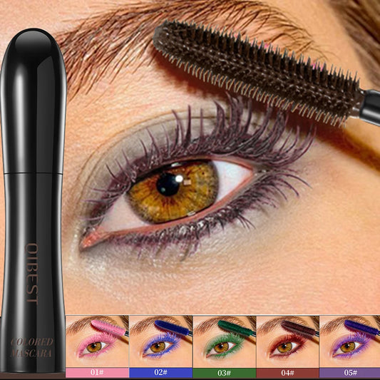 Chocolate Brown Mascara Colorful Curling Eyelash Extension Waterproof Fast Drying Lengthening Eye Black Lashes Makeup Lasting