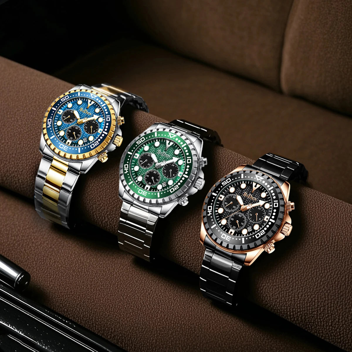 BIDEN Top Brand Fashion Mens Watches for Men Sport Waterproof  Quartz Watch Luxury Man Business Luminous Clock Relogio Masculino