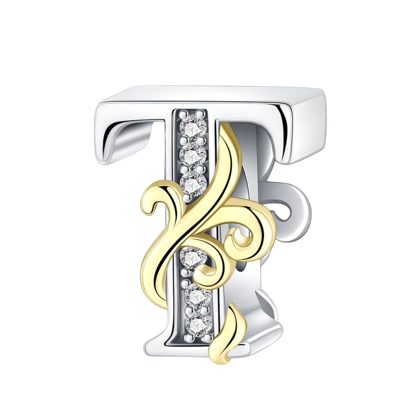 925 Sterling Silver  A-Z 26 English Letters Retro Fashion Pendant Fit Original Bracelet Charm Beads Necklace Diy Female Jewelry