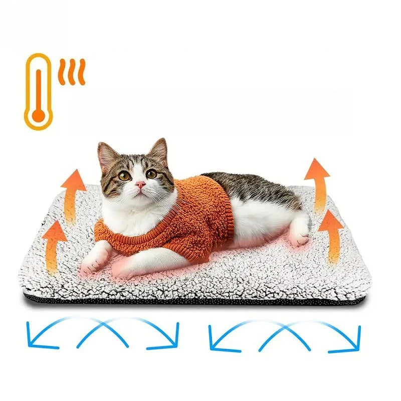 Pet Mat Washable Removable Pet Heat Storage Pad Cat Dog Thermal Insulation Heating Pad Dog Accessories