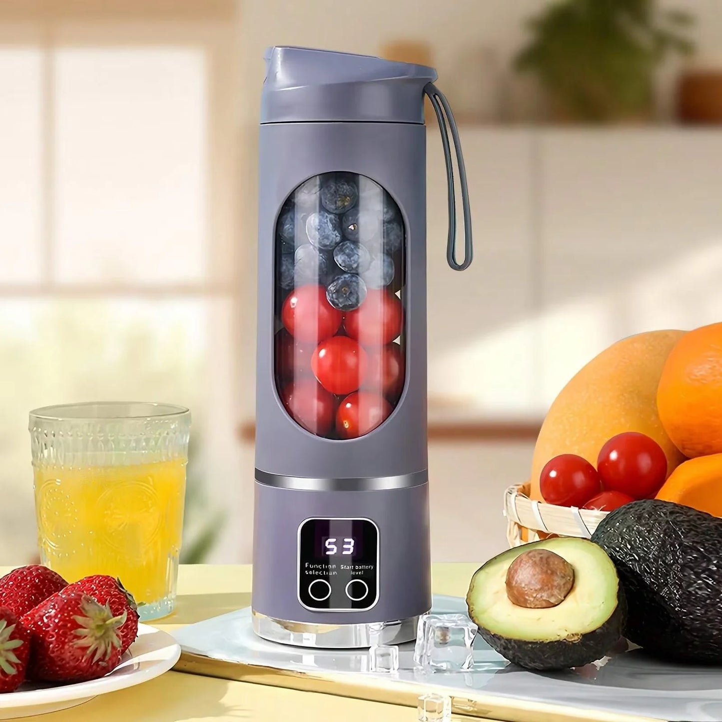Portable Mini Electric Blender USB Rechargeable Smoothie Maker Fruit Juicer Milkshake Blender For Travel Office Outdoor Use