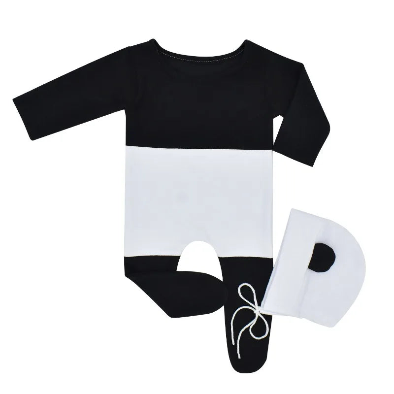 Baby Outfit  Newborn Photography Romper Panda Bear Baby  Sets Photography Clothing