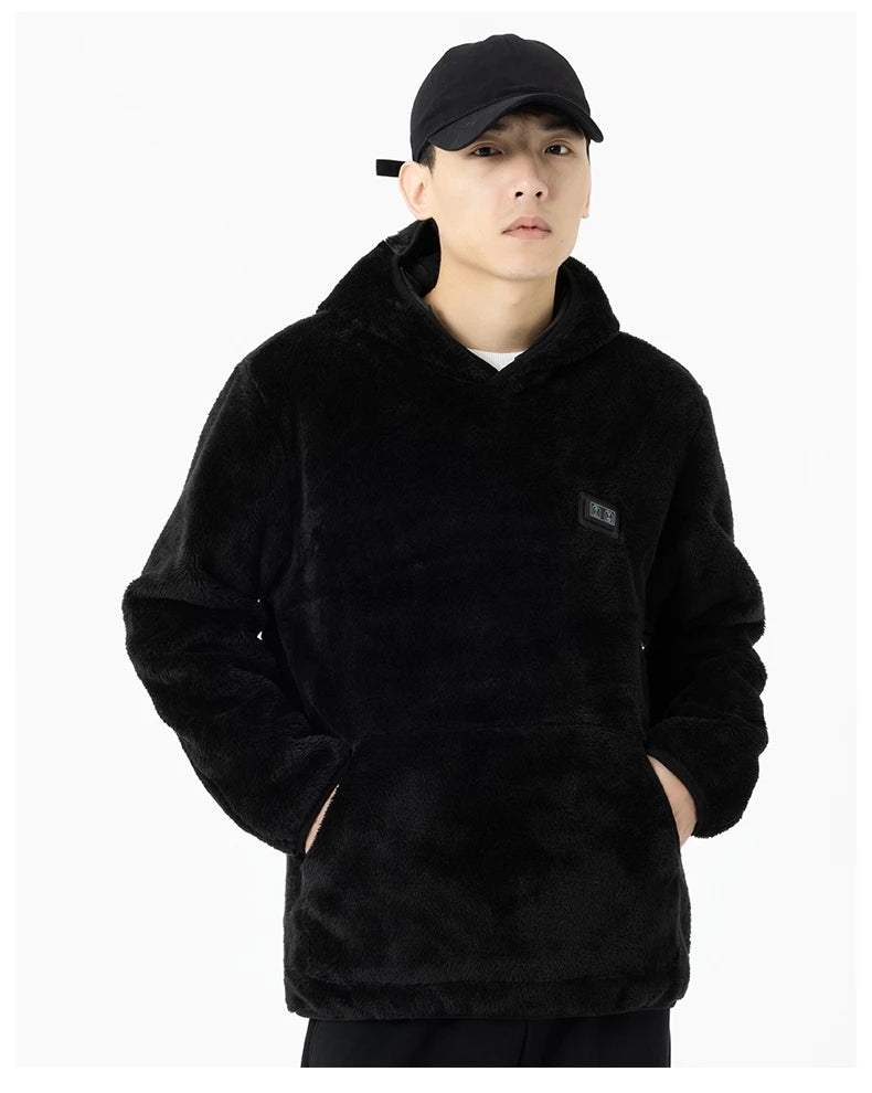 USB Infrared 9 Heating Areas Hoodies Sweater Winter Electric Heated Sweater Waistcoat For Sports Hiking Oversized M-6XL