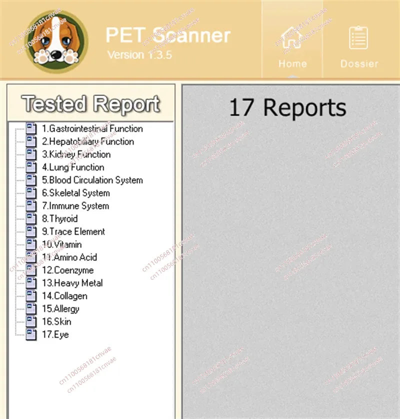 2024 Pet quantum scanner for detecting Dog and Cat Animal