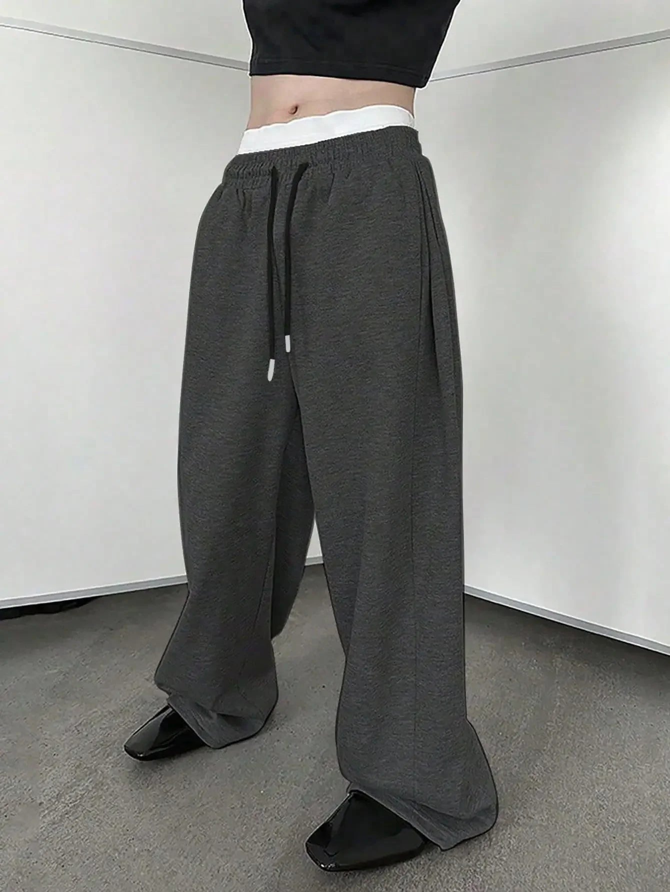 2025 New Korean style Sweatpants Sport Pants Men Running Pants Spring Summer Loose Casual Sweat Pants Straight Jogging Pants Men