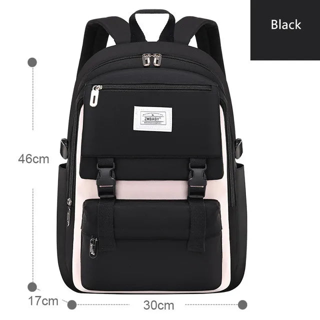 Backpack Children School Bag Back Pack For Boy Girl Kid Child Teenager Class Schoolbag Primary High Bookbag Female Women Teens