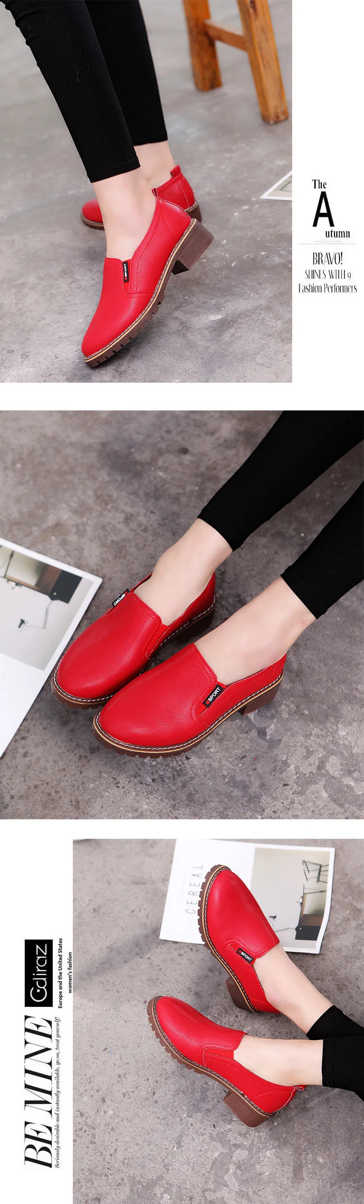 Summer Footwear for Woman Flat Solid Color Oxford Shoes Soft Leather Sneakers Low Medium Pumps Slip on Loafers Shoes for Women