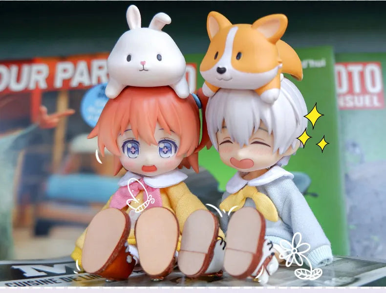 Ob11 Doll Clothes Cute Cat Coats Dolls Hoodies Sweatshirts With Cat Pattern For Obitsu11, Molly, Gsc Body, Ymy, 1/12bjd Doll