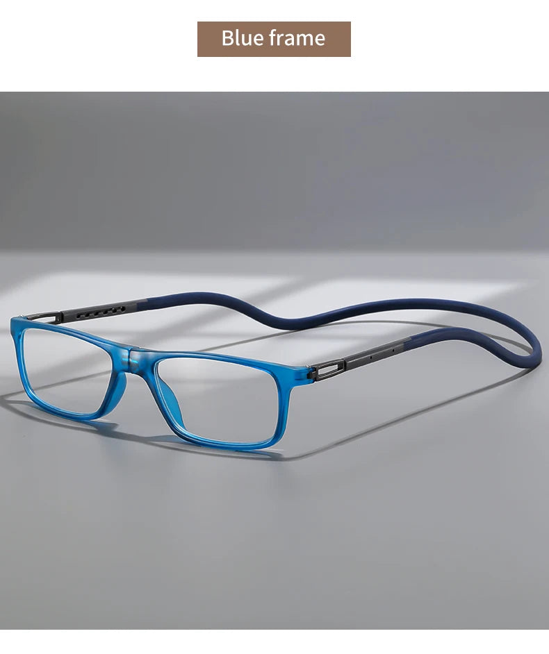 The new neck-hugging reading glasses are convenient to carry and are high-definition and comfortable for daily reading