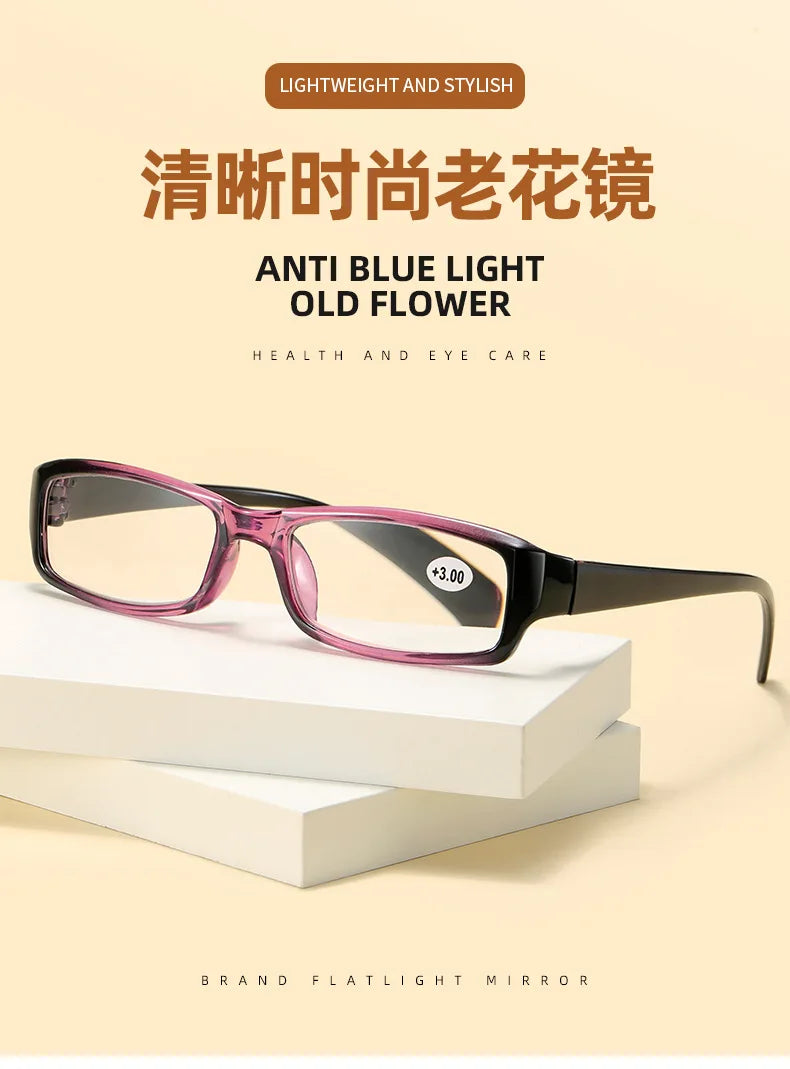 Reading Glasses Women Classic Resin Mens High-definition Presbyopic Glasses Diopter+1.00 1.5 2.0 2.5 3.0 3.5 4.0 Gafas 노안 돋보기