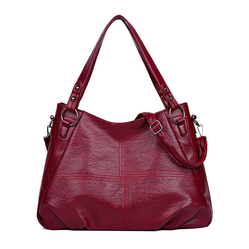 Fashionable Simple Handbag Famous Luxury Designer Women Tote Bag High Quality Soft Leather Large Capacity Women's Shoulder Bags