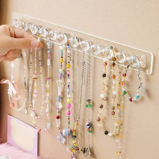 Necklace Hangers Acrylic Necklaces Holder Wall Mounted Jewelry Organizer Hanging Necklace Holder For Necklaces Bracelets Chains