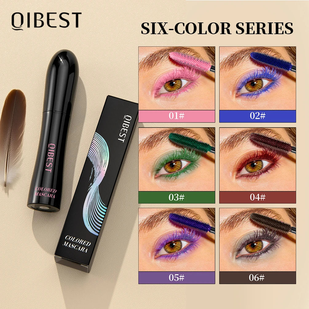 Chocolate Brown Mascara Colorful Curling Eyelash Extension Waterproof Fast Drying Lengthening Eye Black Lashes Makeup Lasting