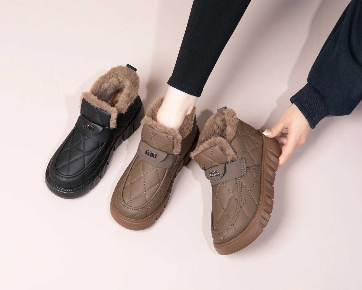 2026 Winter New Arrival Women's Shoes Thick Bottom Anti-Slip Wear-Resistant Cold-Proof Warm Comfortable Free Shipping