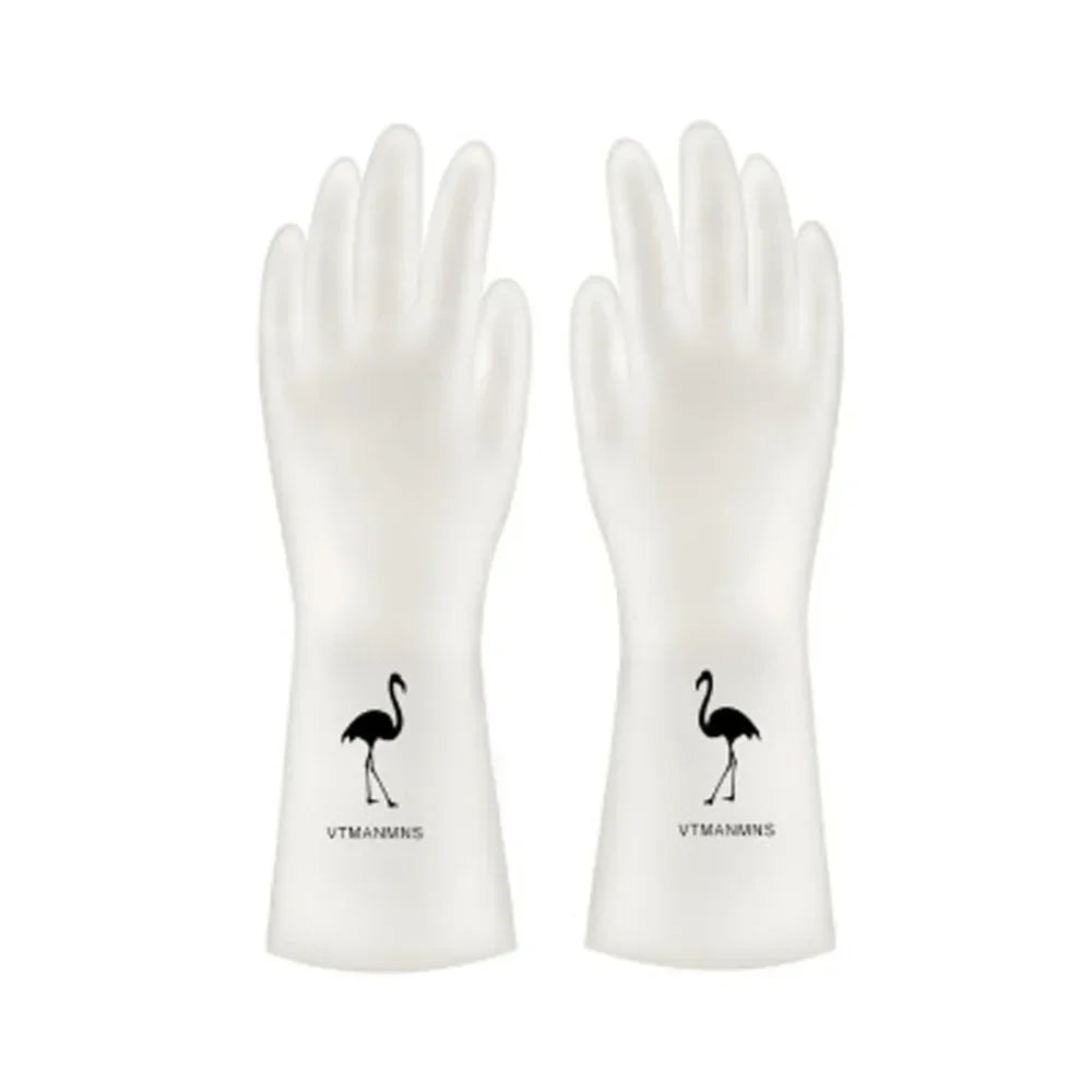 Waterproof Housework Cleaning Gloves Kitchen Cleaning Latex Laundry Dishwashing Gloves Wear Resistant Rubber Gloves