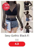 Summer Sheer Short Sleeve T Shirt Tops Women Slim Mesh Fish Net See-Through Crop Tops Tees Casual T Shirt Streetwear Clubwear
