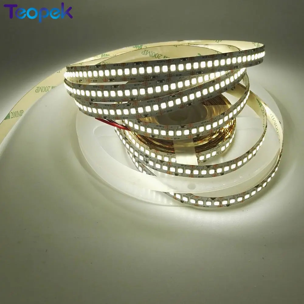 LED Strip 2835 240 LEDs/m DC12V 24v High Brightness 1200 LED Single Row Flexible LED Light Warm White / White RGB 5m/lot