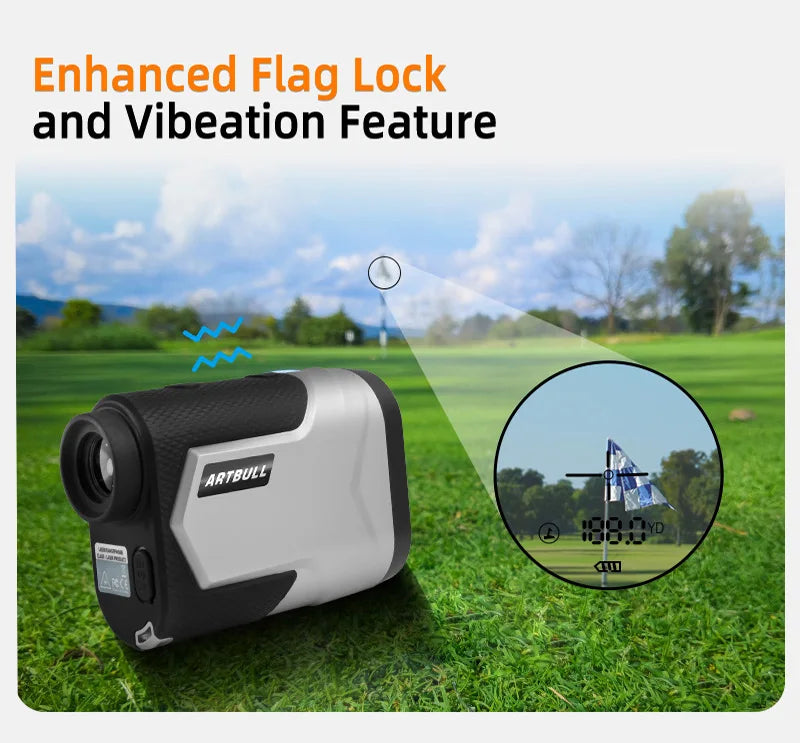 Rechargeable 1200m 650m with Slope Adjusted Flag-Lock Vibration Laser Distance Meter Telescope Golf Laser Rangefinder