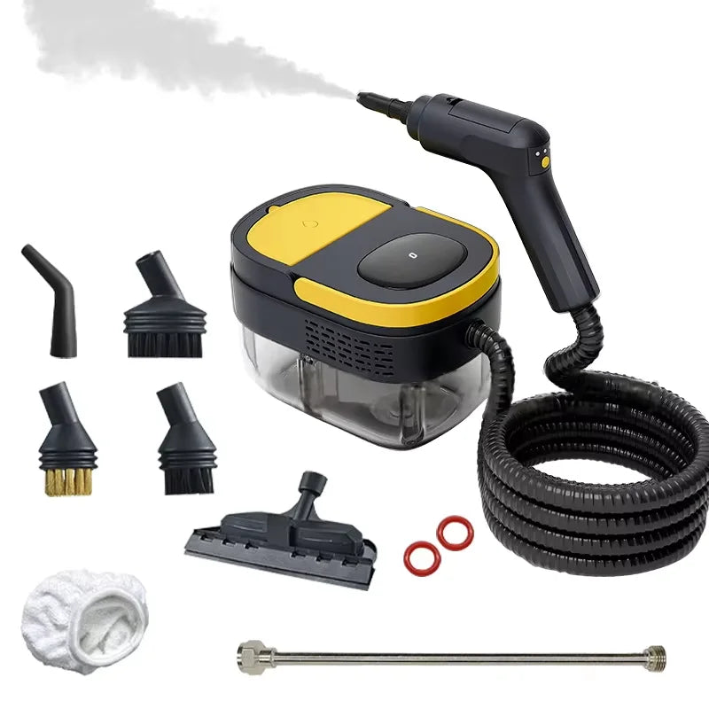 HOMEFISH 2500W Handhled Steam Cleaner High Pressure and Temperature For Household Kitchen Hood Car Smart Jet Washer
