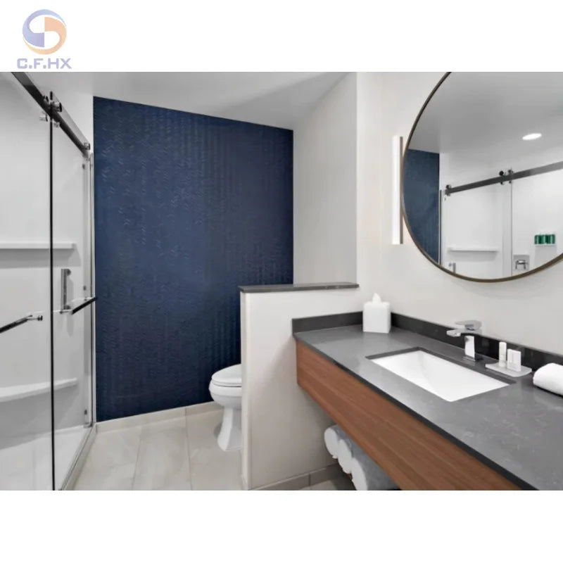 Fairfield Inn Marriott Wanmaple Fashion Hotel Furniture Modern Hotel Bedroom Set HPL Furniture