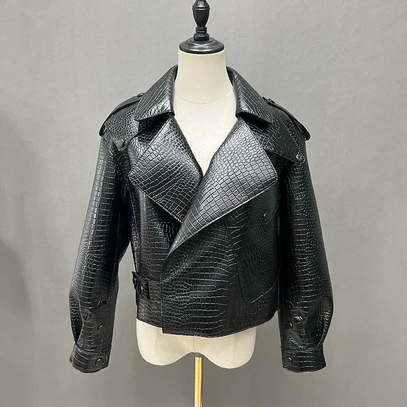 2025 26 Colours Women's Genuine Leather Jacket New Fashion Real Leather Coat Lady Autumn Winter Sheepskin Leather S7547
