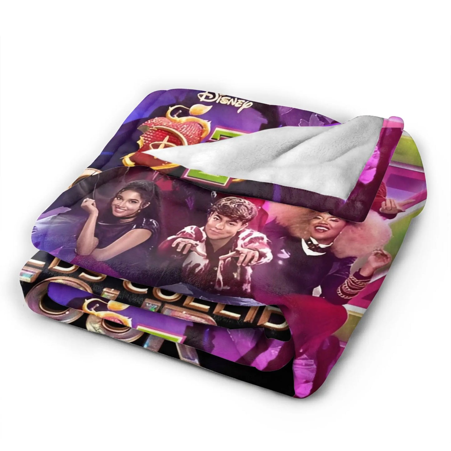 Super Soft Worlds Collide Tour Descendants Zombies Throw Blanket Premium Lightweight Bed Blanket Fuzzy Plush Blankets All Season