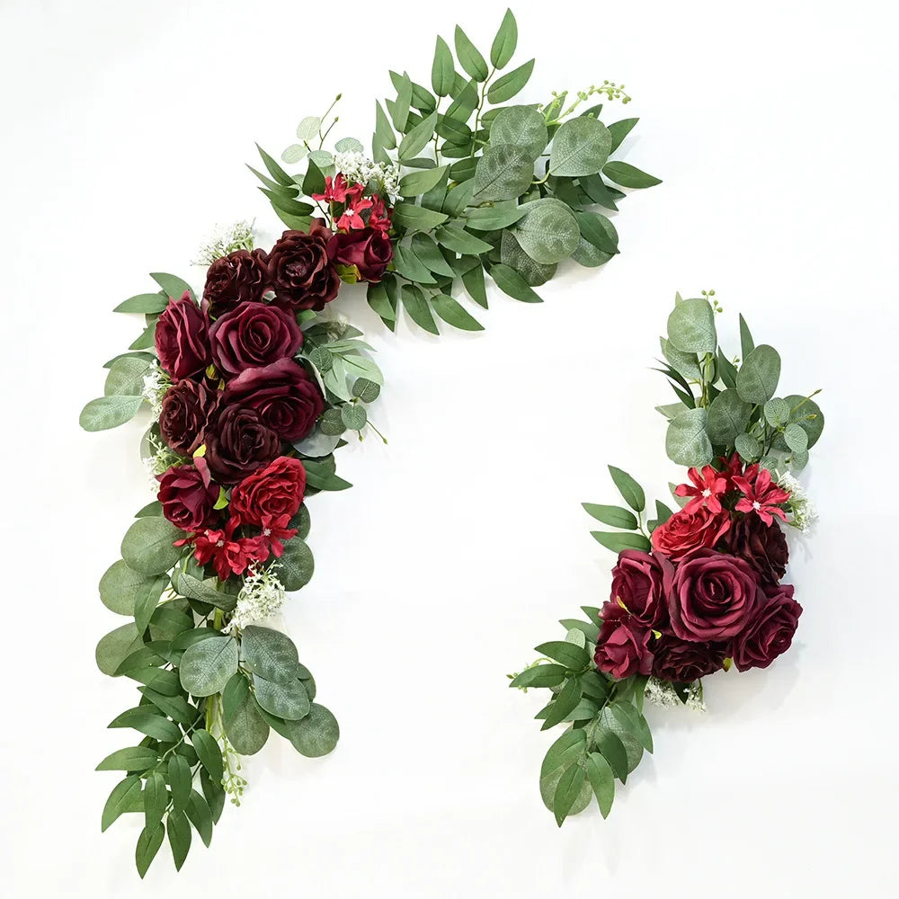 75CM Artificial Floral Arrangement Wedding Welcome Sign Water Sign Flower Activity Venue Sign Photography Props Decoration