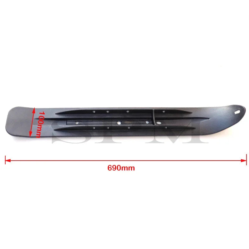 Snow Bike Sledge Sled Snowmobile Motor Front Wheel Plastic Skis for ATV Go Kart UTV Buggy Quad Modified Skateboard Accessories