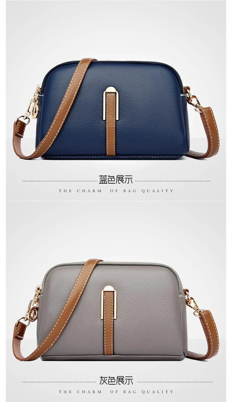 Women's bag 2025 new spring/summer shell bag, simple shoulder bag, zero wallet texture, western-style crossbody small bag