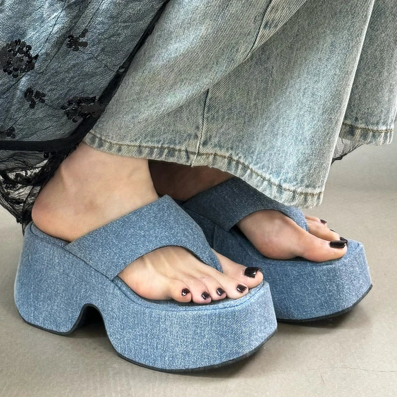 Pumps Flip Flops Slippers Shoes For Ladies New 2026 Female Footwear Platform Wedges Women Slippers Fashion Slides Heels  Shoes