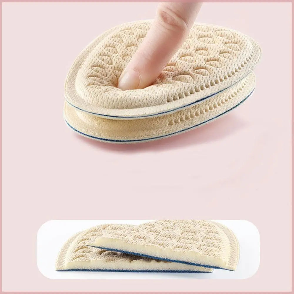 Soft Forefoot Pads Comfortable Sweat-wicking Half Insoles Wear-resistant Breathable Women Shoe Insoles Foot Care