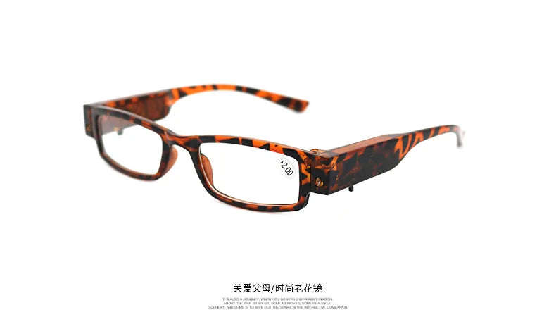 Reading Glasses  LED Presbyopic Glasses  Reading Newspaper Lighting Magnifying Glasses  Elderly Presbyopic Glasses +1.0 To +4.0